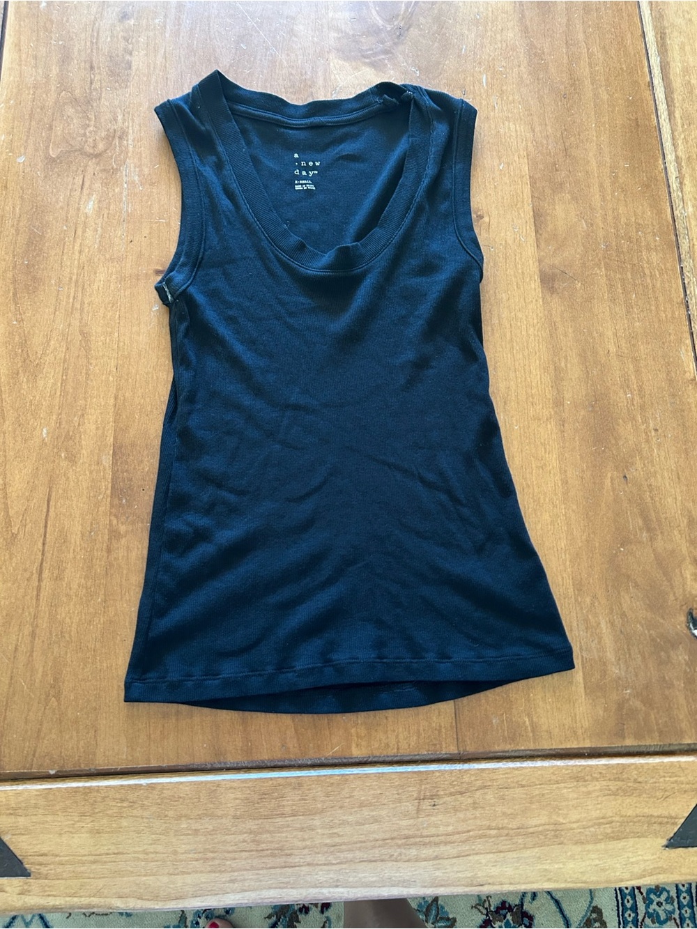a new day Black Scoop Neck Tank Top
